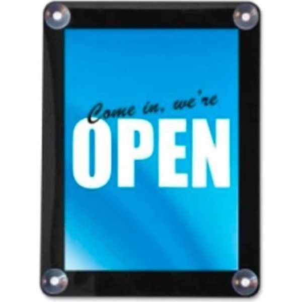Deflecto Deflect-O Double-Sided Window Display Sign 15in x 12-5/8in Clear 899102